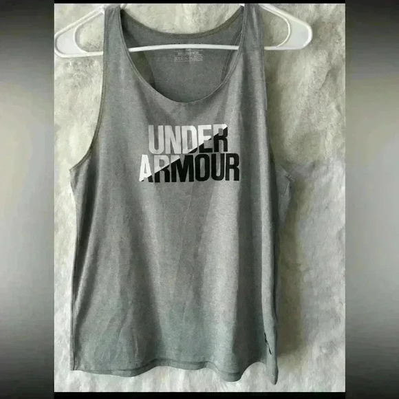 Under Armour Grey Youth XL Workout Activewear Tank Top - Picture 1 of 6